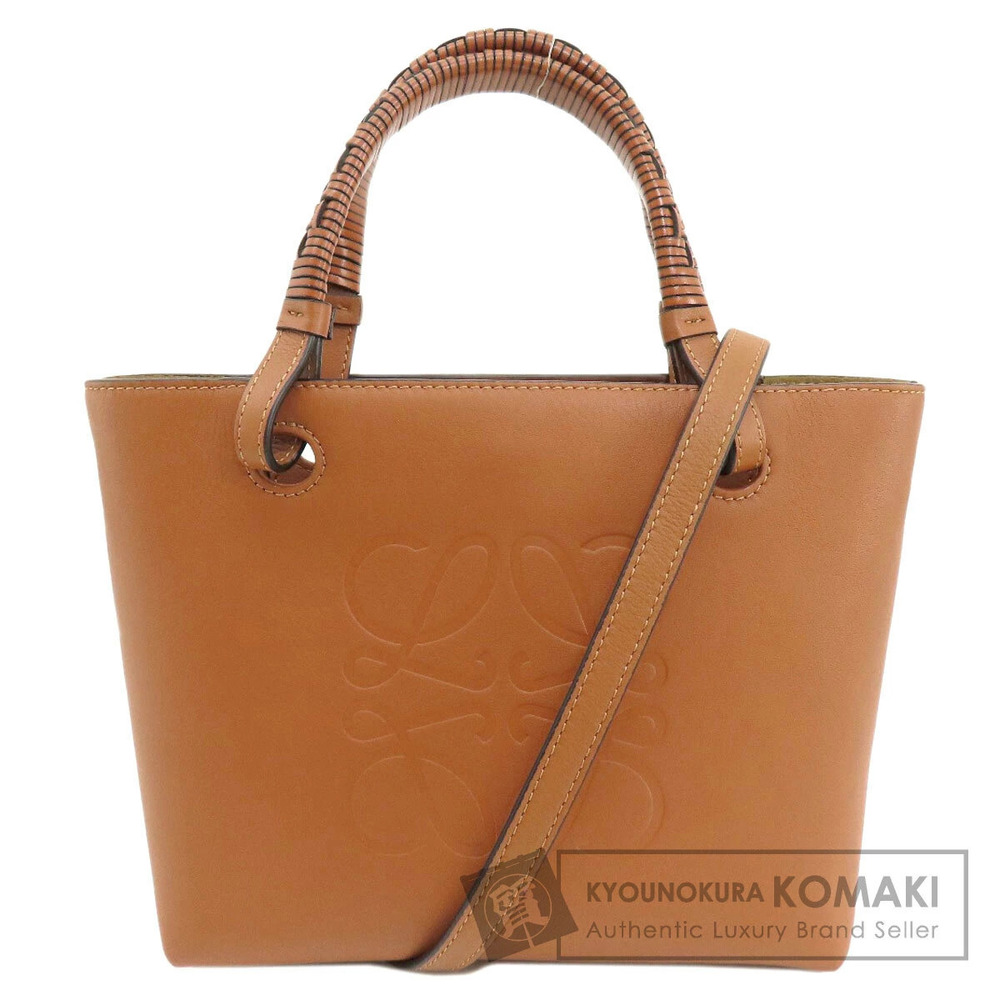 Loewe Anagram 2way Tote Bag Calfskin Leather